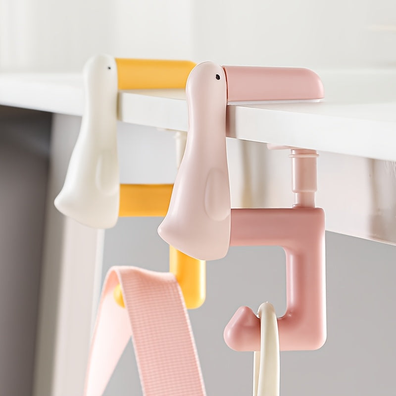 The Schoolbag Hook Is a Handy Tool for Hanging Bags on The Side of a School Student'S Study Desk. The Adjustable Hook on The Dormitory Desk Is a Portable Bag Hanger, Utility Hooks