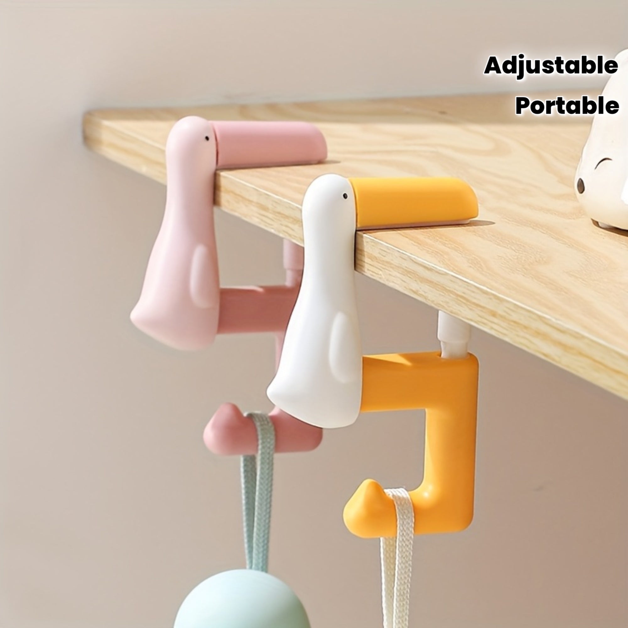 The Schoolbag Hook Is a Handy Tool for Hanging Bags on The Side of a School Student'S Study Desk. The Adjustable Hook on The Dormitory Desk Is a Portable Bag Hanger, Utility Hooks
