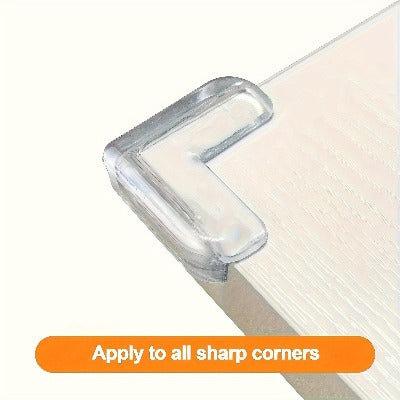 Set of 10 Transparent Silicone Corner Protectors for Safety, Including Power Socket And Table Edge Guards